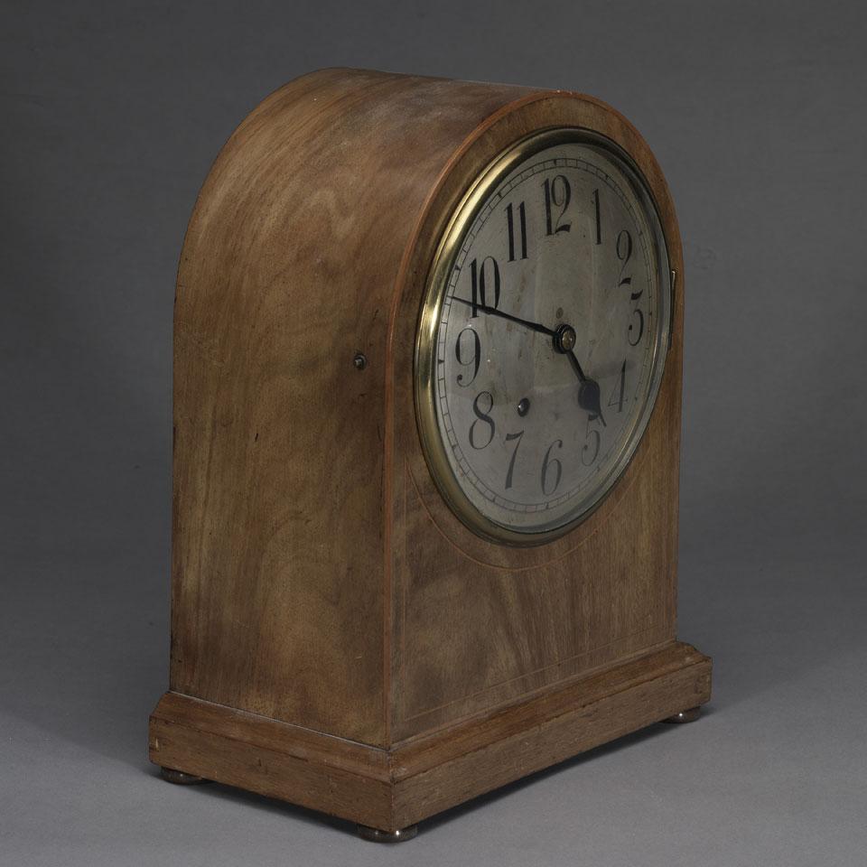 Regency Style Satinwood Strung Mahogany Bracket Clock, Winterhalder & Hoffmeier, c.1900