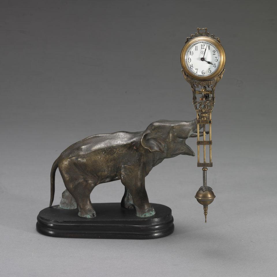 Junghans, Germany,  Elephant ‘Mystery’ Clock, c. 1910