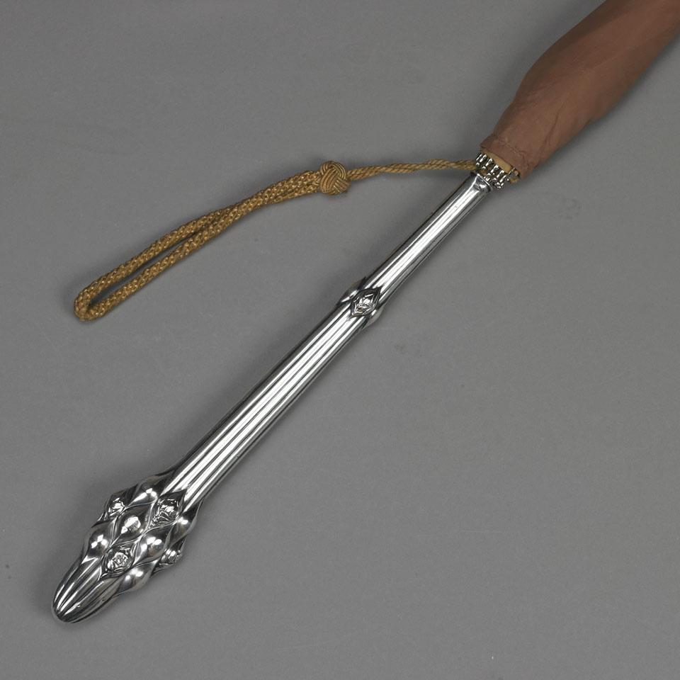 Continental Silver Handled Umbrella, probably German, 20th century