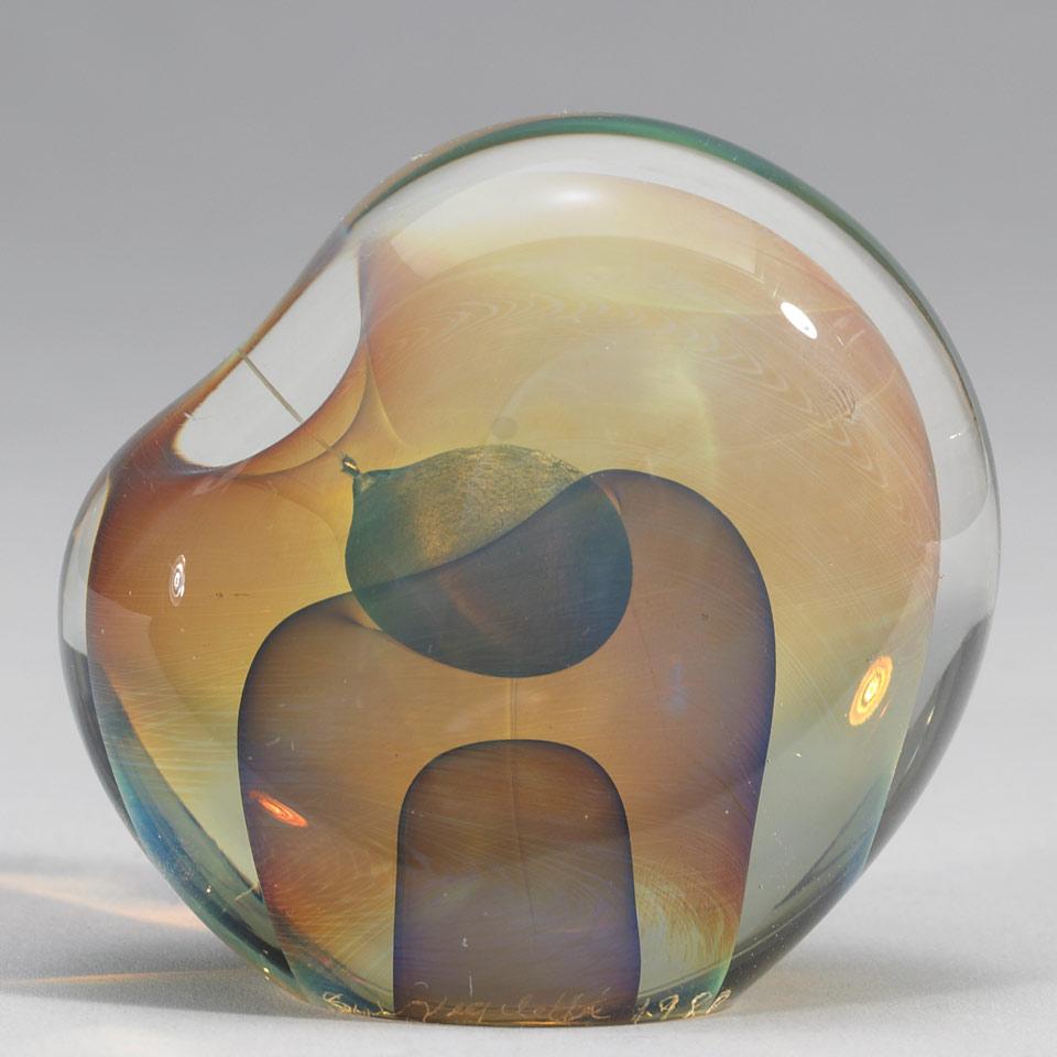 Sylvia Vigiletti (American, b.1933), Veiled Glass Sculpture, 1980