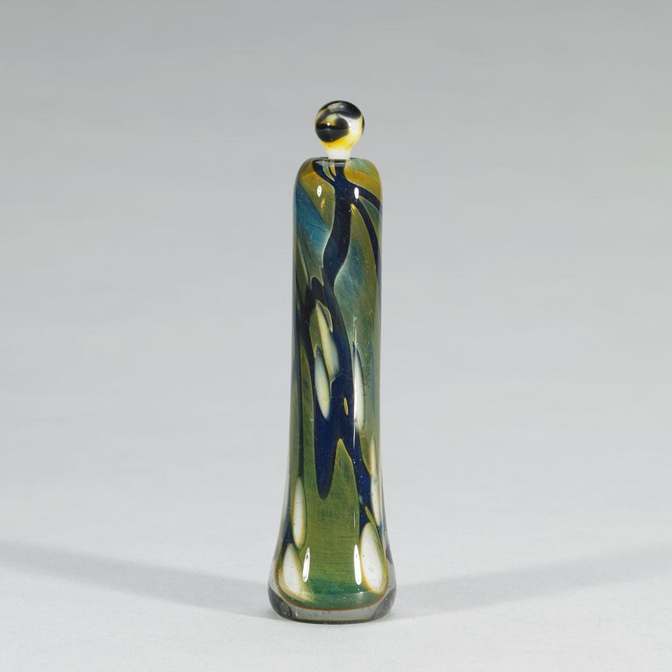 Christopher Ries (American, b.1952), Glass Scent Bottle, 1976