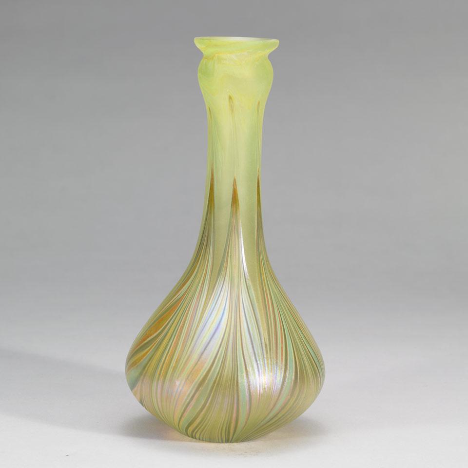 Karl Schantz (American-Canadian, b.1944), Iridescent Glass Vase, 1979
