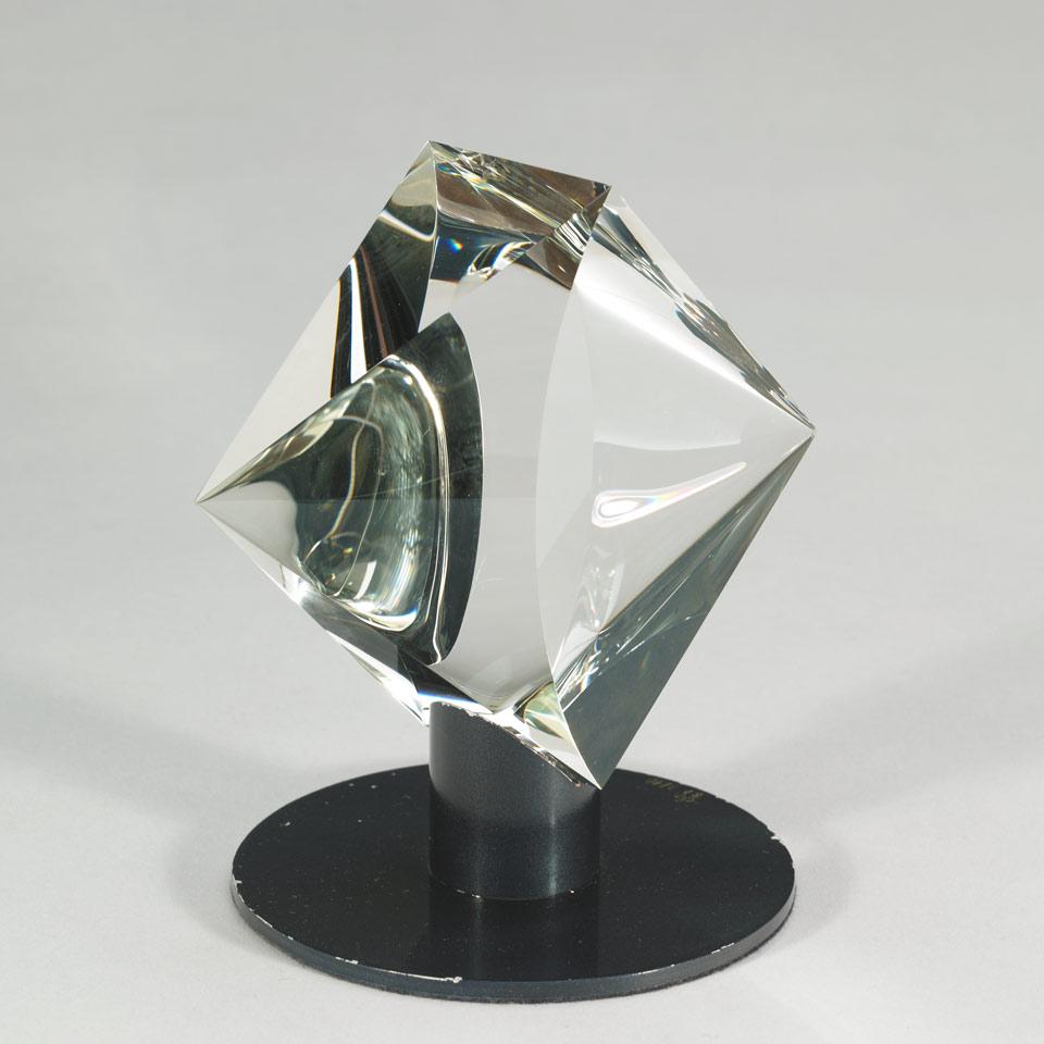 Karl Berg (German, b.1943), Glass Sculpture, 3/10, 1987