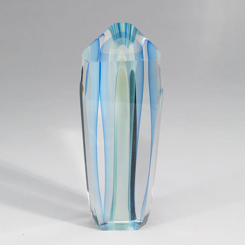 Edward Nesteruk (American, b.1941), Veiled Glass Sculpture, 1986
