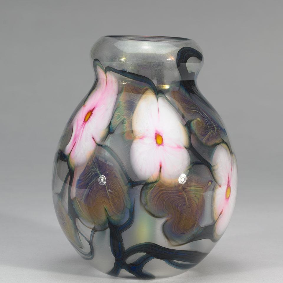 Charles Lotton (American, b.1935), Multi Flora Glass Vase, 1976