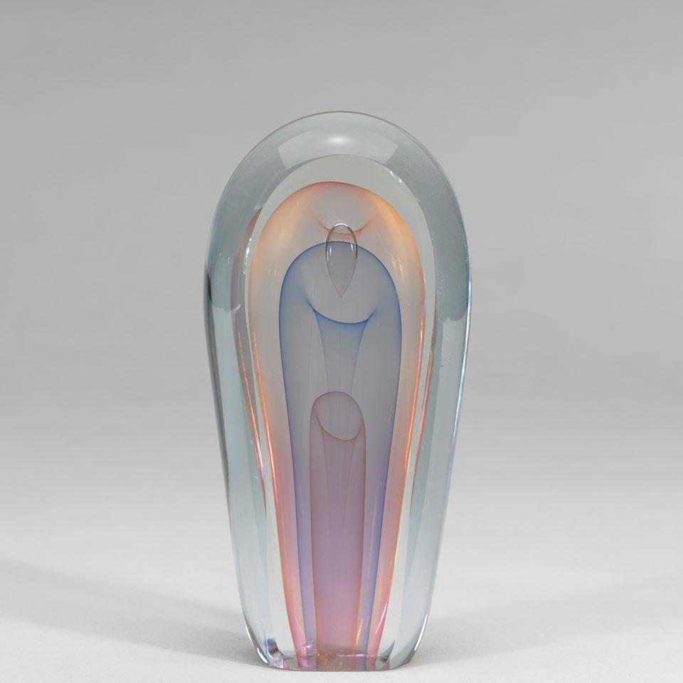 Edward Nesteruk (American, b.1941), Veiled Glass Sculpture, 1981