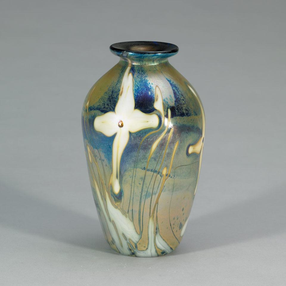 Stephen Fellerman (American)Iridescent Glass Vase, 1978