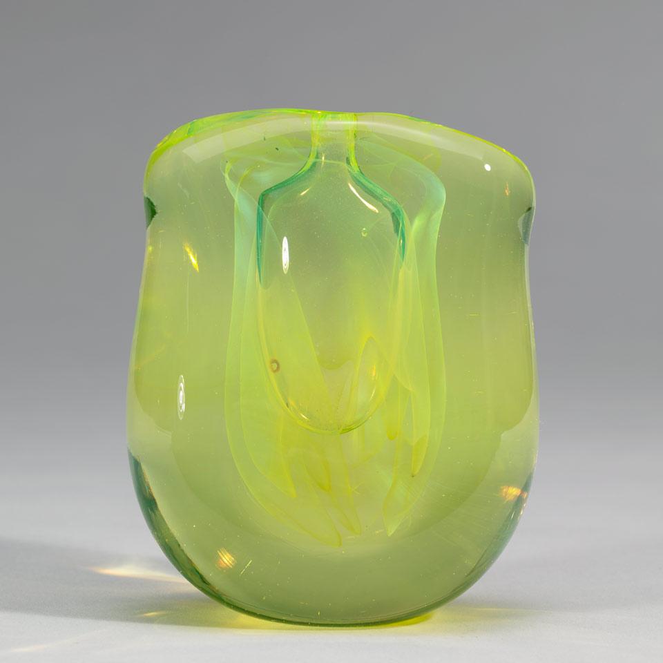 Gilbert Johnson (American, b.1930), Veiled Glass Vase, 1978