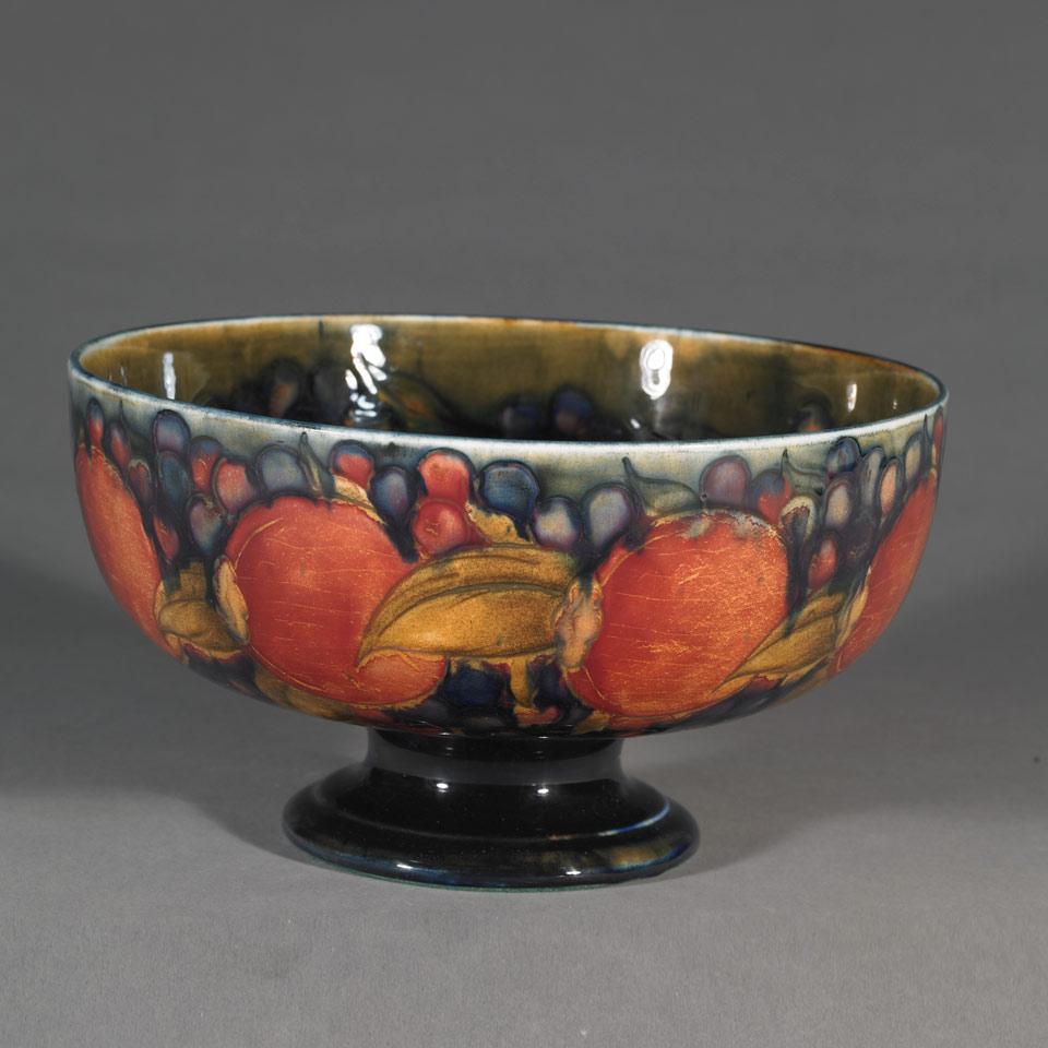 Moorcroft Pomegranate Footed Bowl, c.1920-25