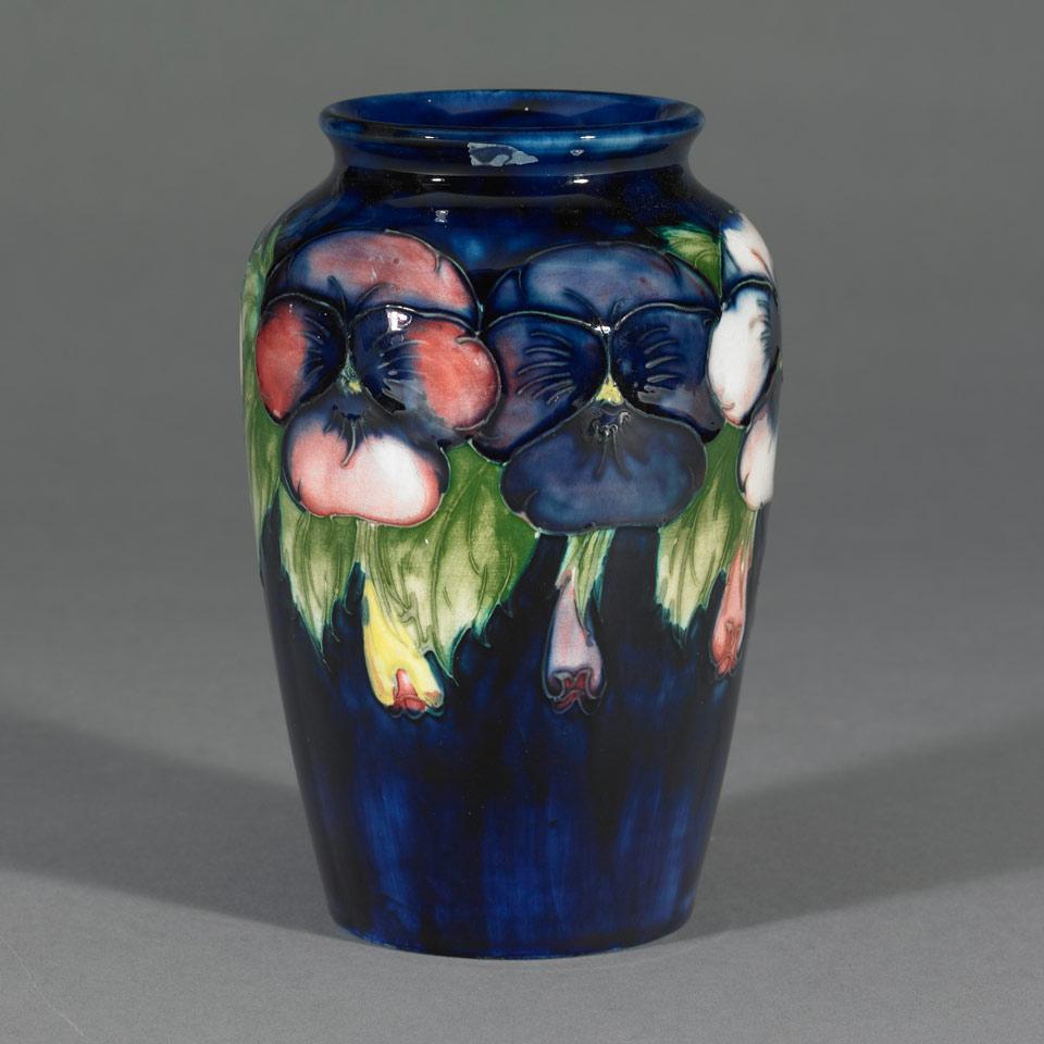 Moorcroft Pansy Vase, c.1930