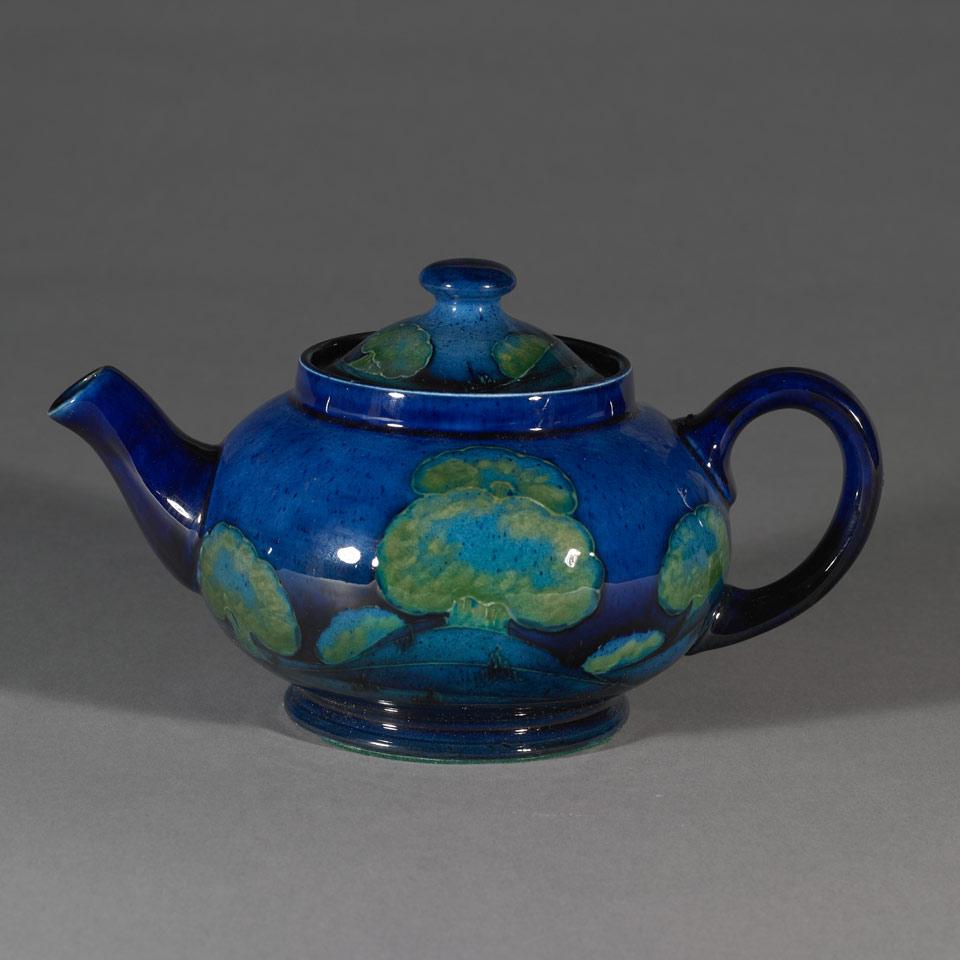 Moorcroft Moonlit Blue Teapot, c.1925