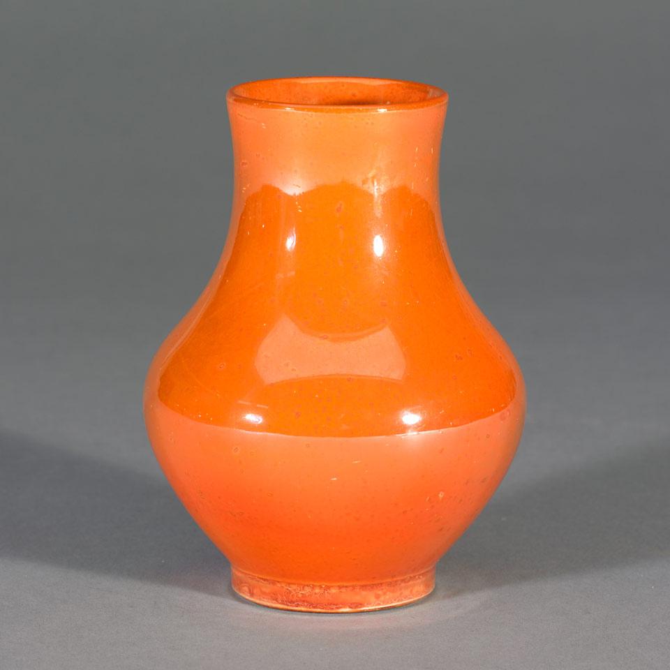 Moorcroft Orange Lustre  Vase, c.1920
