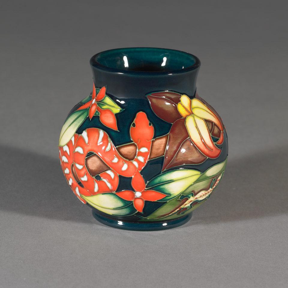 Moorcroft Amazon Vase, Sian Leeper, 2007