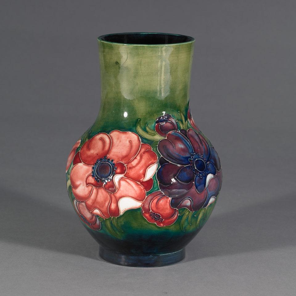 Moorcroft Anemone Vase, c.1955