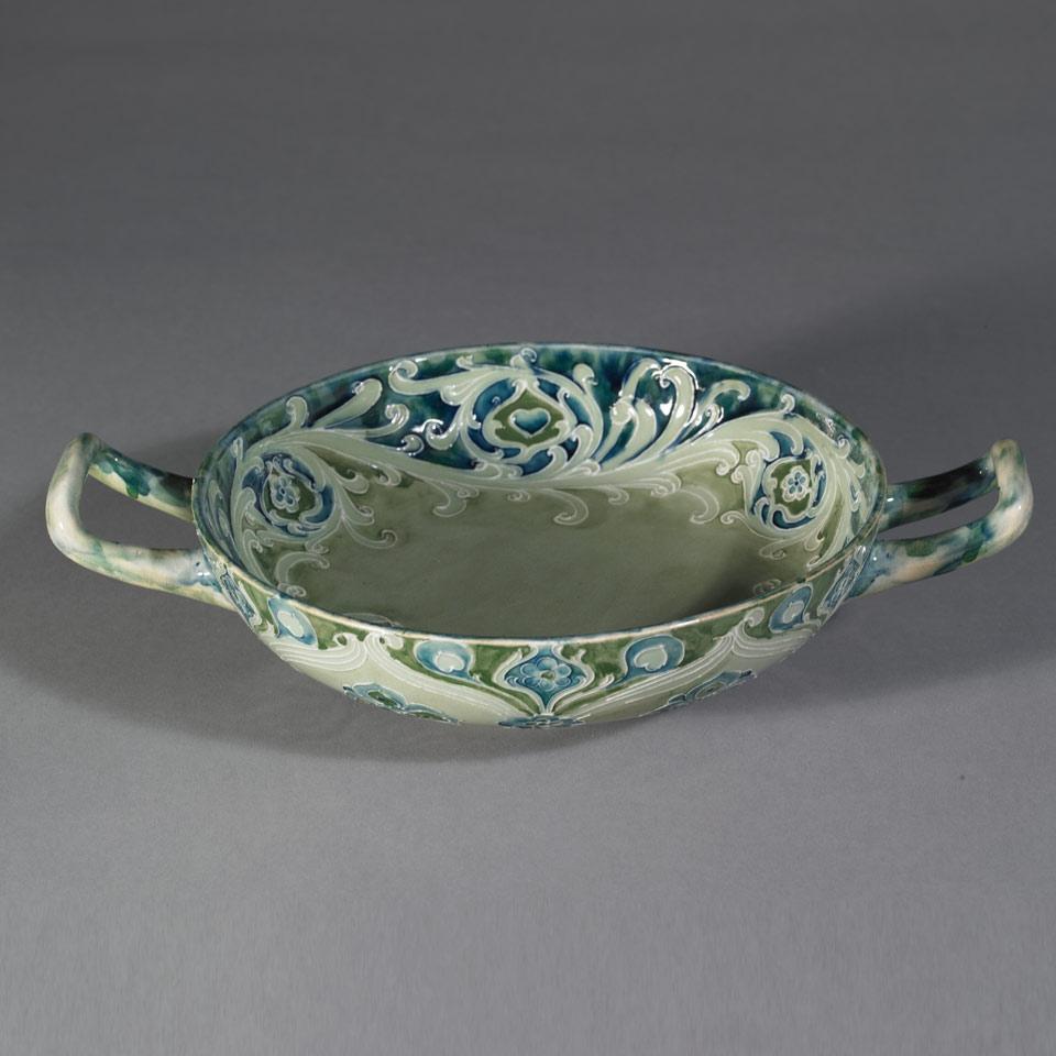 Macintyre Moorcroft Florian Two-Handled Bowl, c.1900