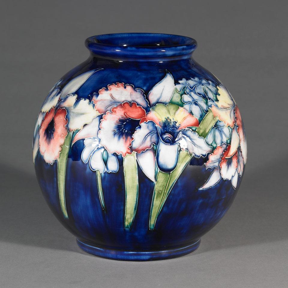 Moorcroft Orchids Vase, 1930’s