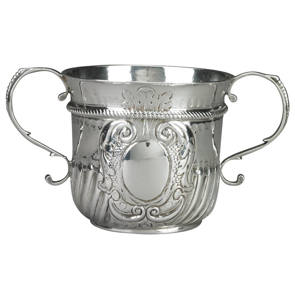 Queen Anne Silver Caudle Cup, Seth Lofthouse, London, 1711