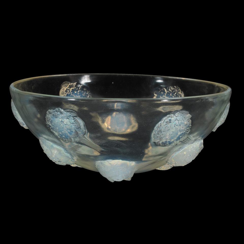 ‘Tournon’, Lalique Opalescent Glass Bowl, 1930’s