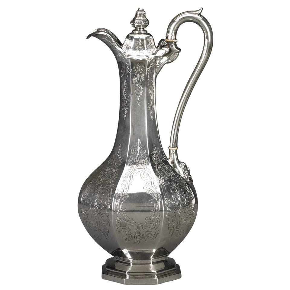 Victorian Silver Lidded Jug, Charles Reily & George Storer, London, 1844