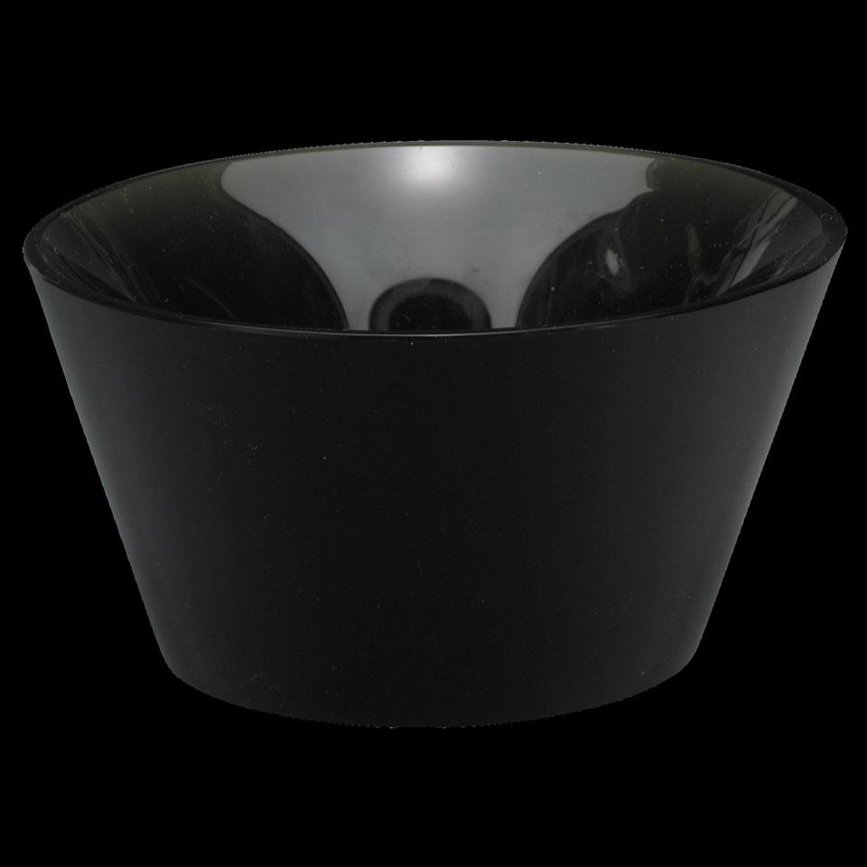 Czechoslovakian Grey Glass Bowl, Bretislav Novak Sr., 1966