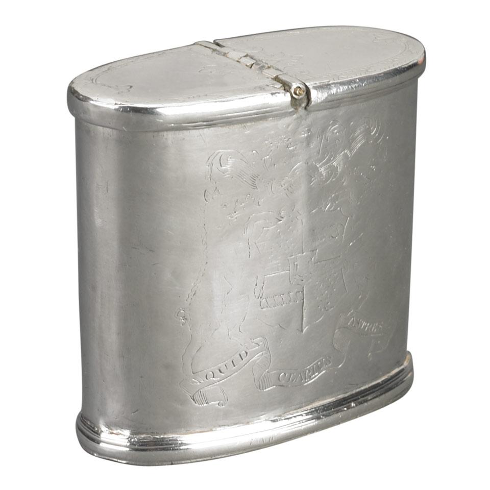George II Scottish Silver Double Snuff Box, mid-18th century