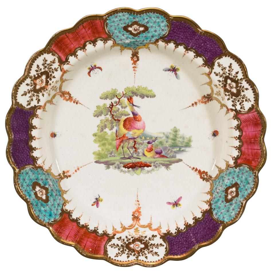 Worcester ‘Mrs. Arthur James Service’ Dessert Plate, c.1775-80