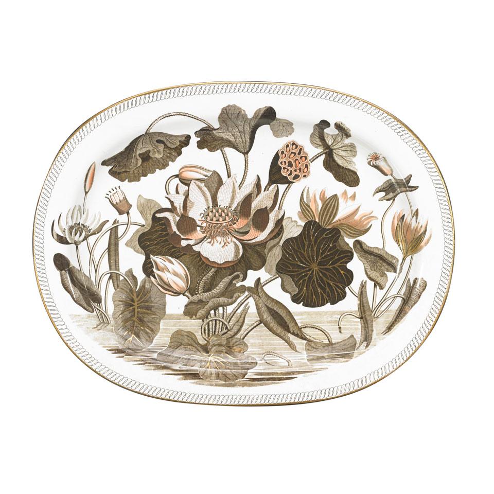 Wedgwood ‘Water Lily’ Pattern Pearl Ware Platter, c.1808-11