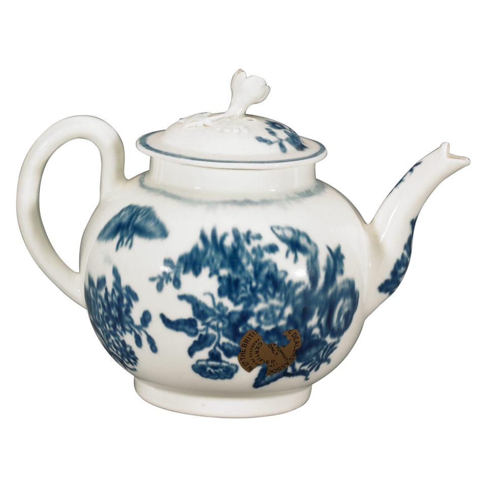 Worcester ‘Three Flowers’ Teapot, c.1775