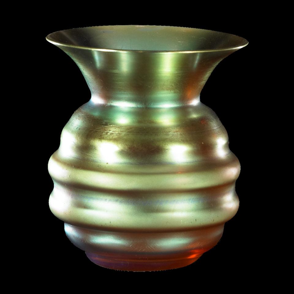 WMF Myra-Kristal Iridescent Glass Vase, c.1930