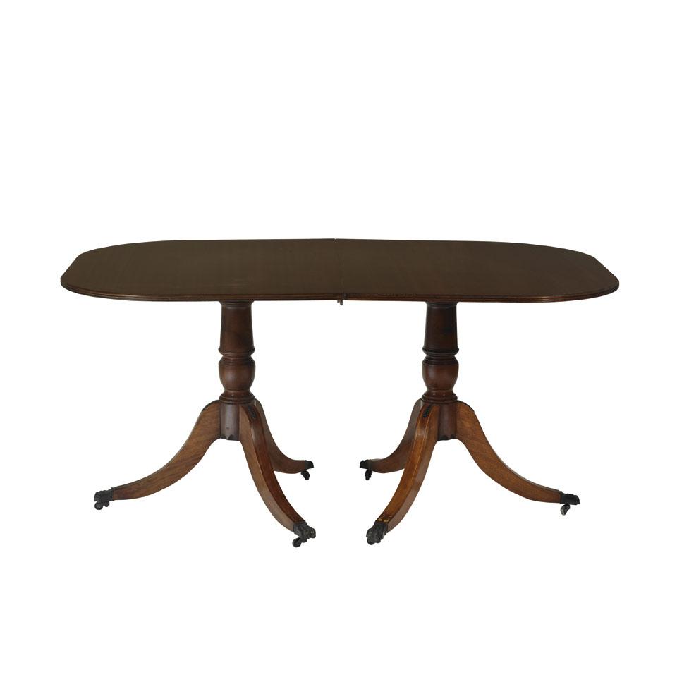 Mahogany Twin Pedestal Dining Table