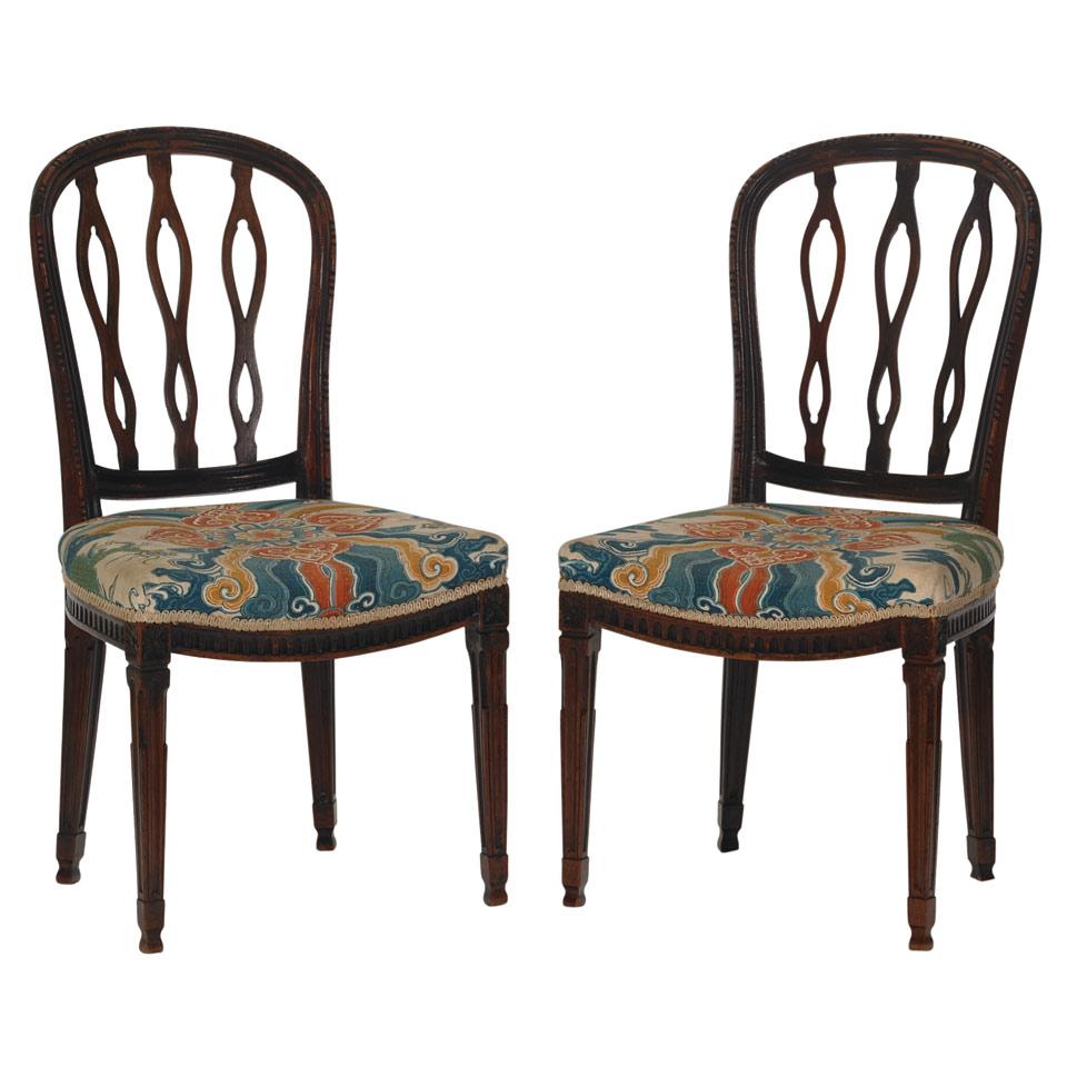 Set of Six Side Chairs 