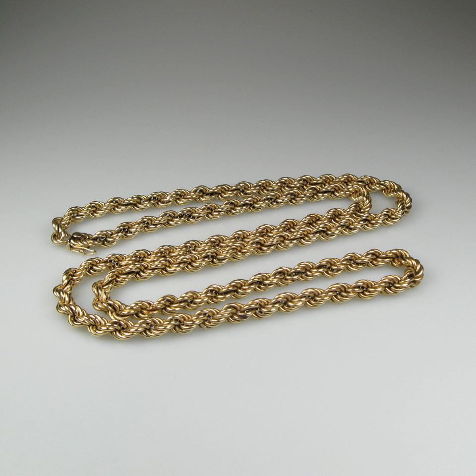 14k Yellow Gold Rope Chain