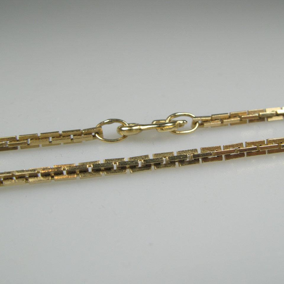 14k Yellow Gold Square Link Chain