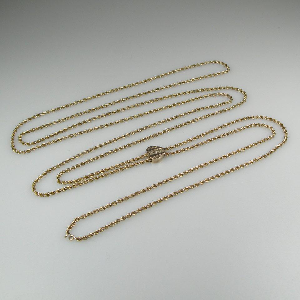 14k Yellow Gold Endless Rope Chain