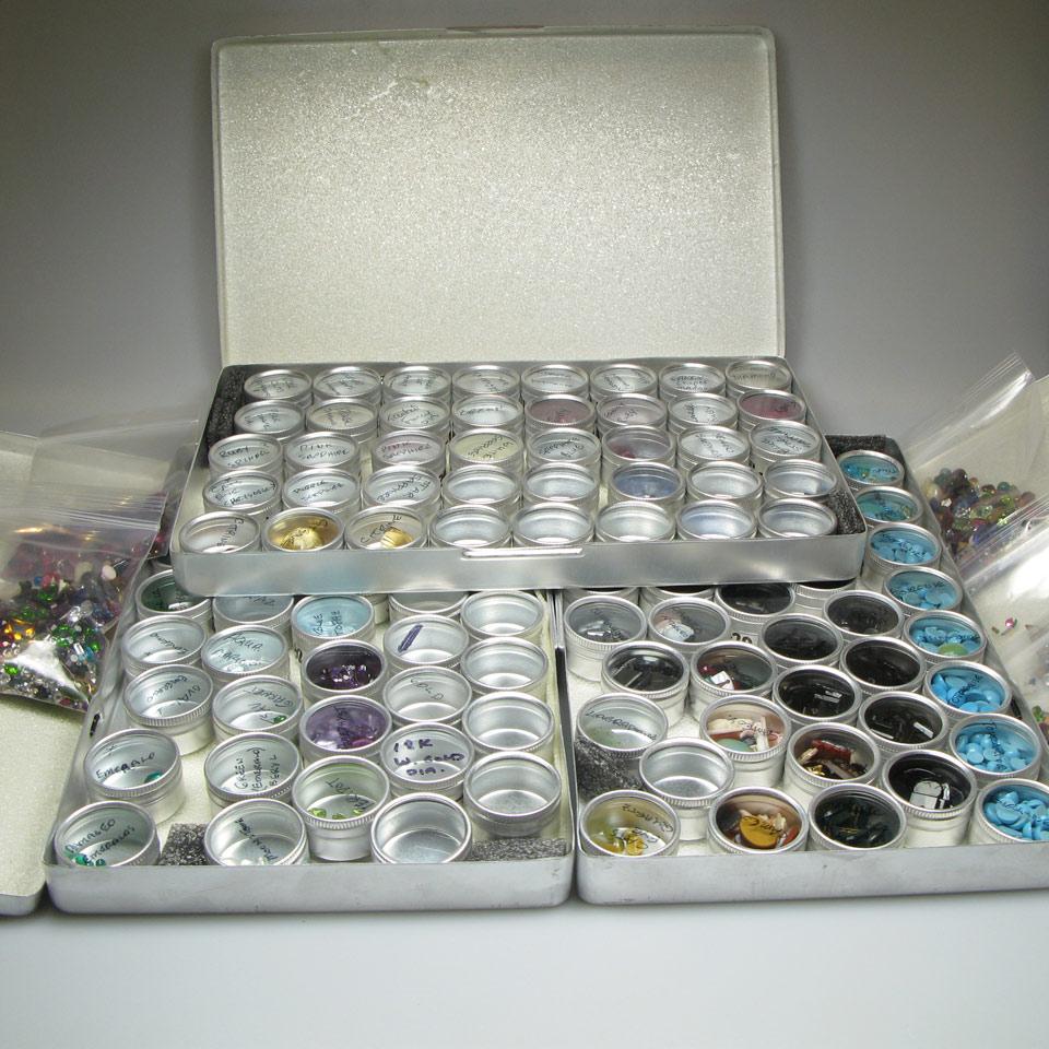 Large Quantity Of Unmounted Diamonds, Emeralds, Sapphires, Star Sapphires, Rubies And Star Rubies