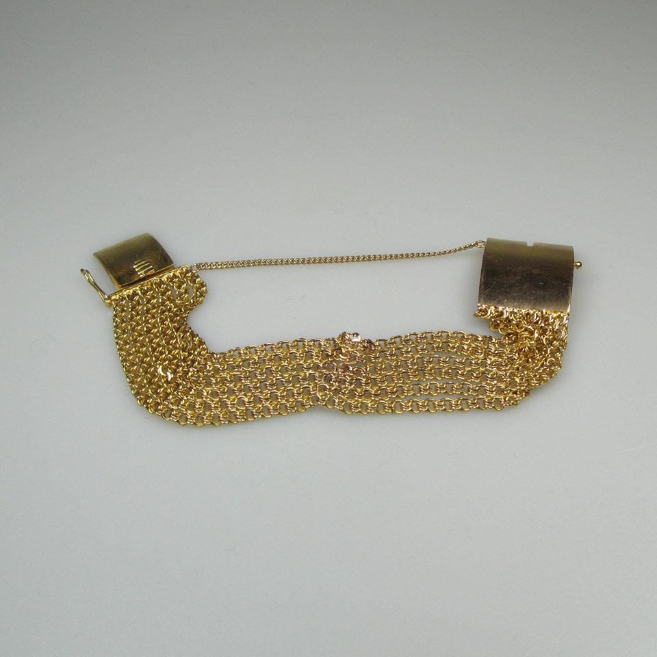 14k Yellow Gold 6 Strand Bracelet
