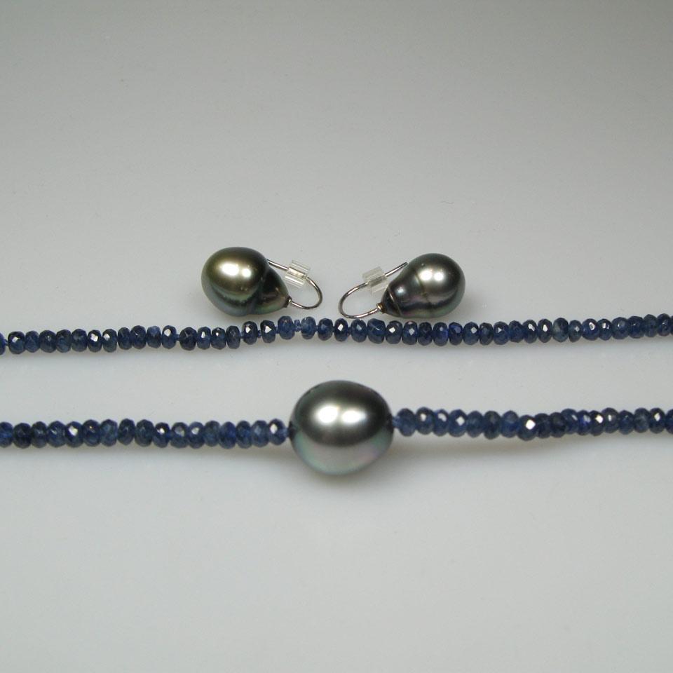 Single Endless Strand Of Faceted Sapphire Beads