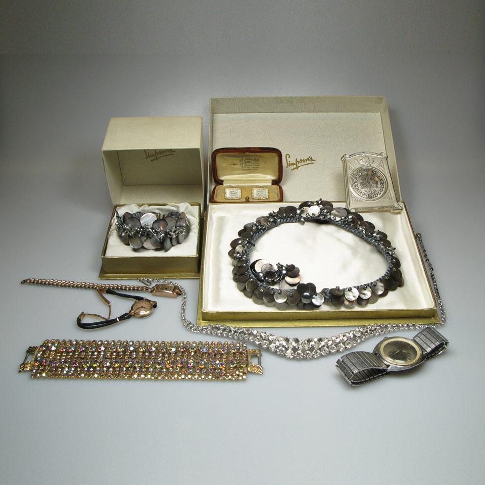 Quantity Of Costume And Gold-Filled Jewellery, Wristwatches, Etc
