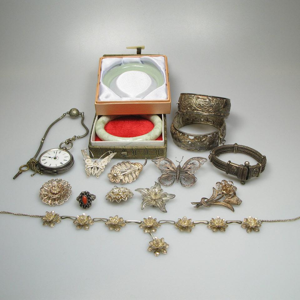 Quantity Of Silver Filigree Jewellery