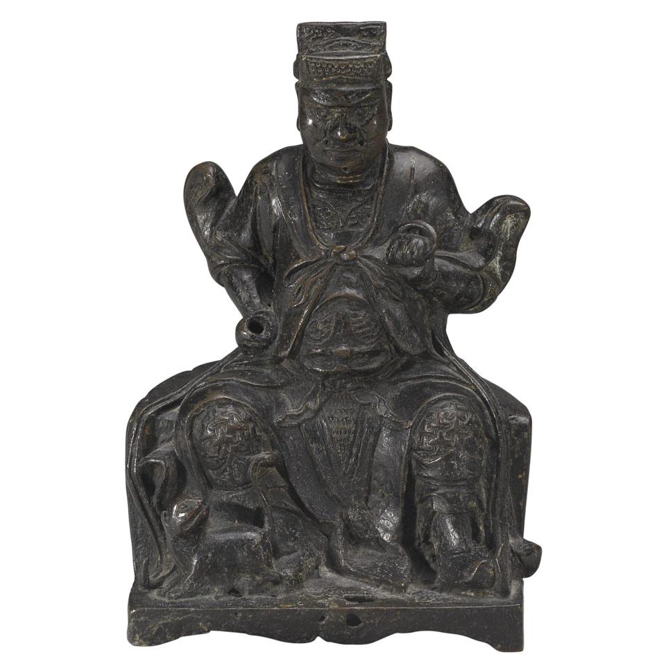 Bronze Figure of a Guardian, Ming Dynasty, 17th Century