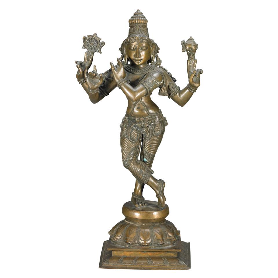 Tamil Bronze Vishnu
