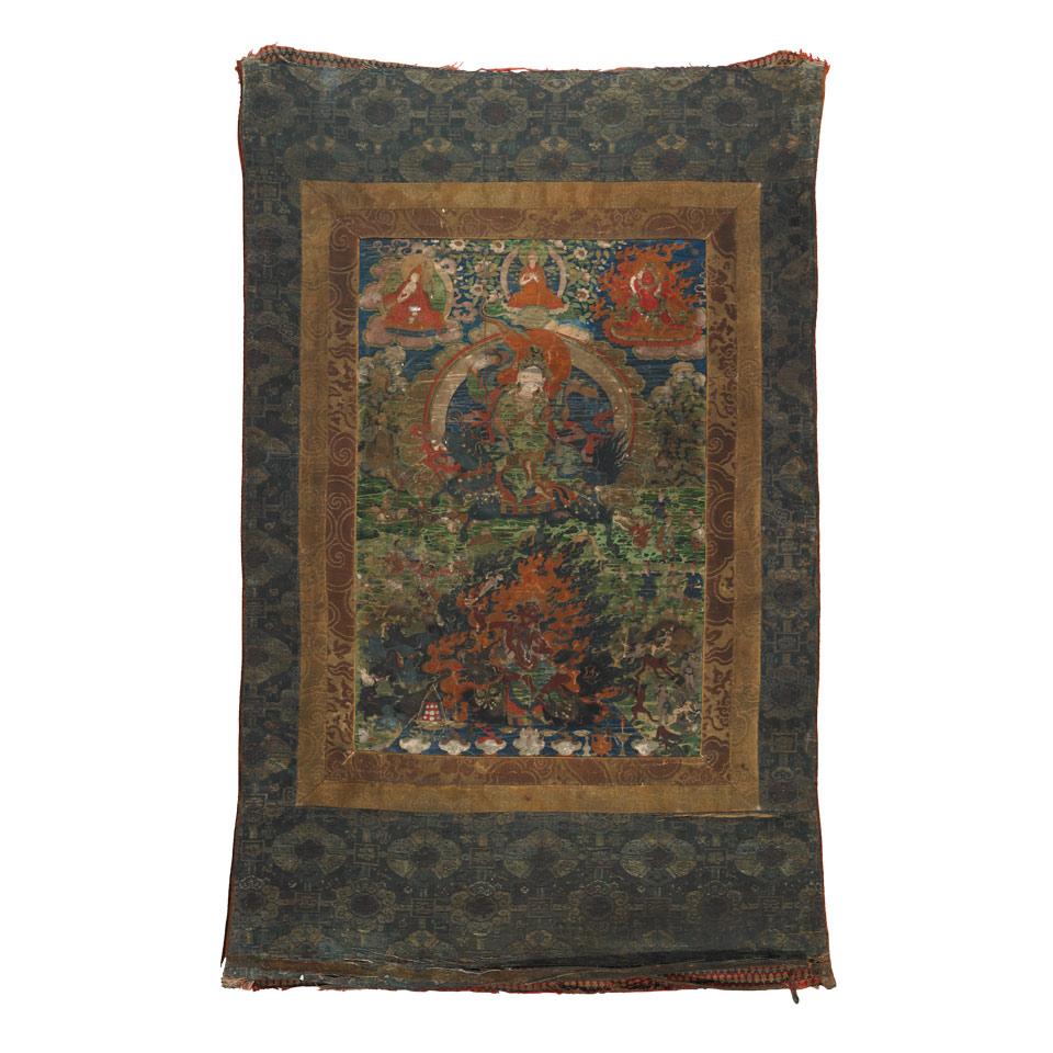 Two Thangkas, Tibet, 19th Century or Earlier