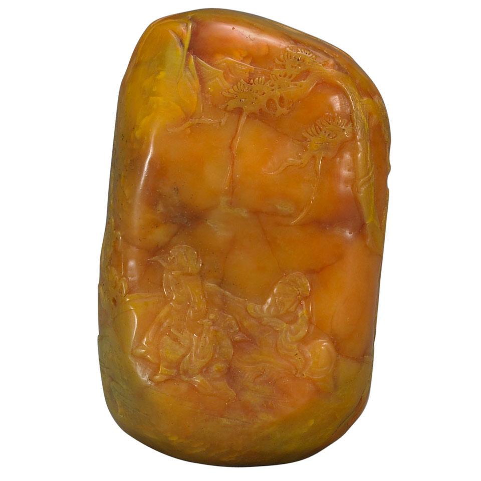 Large Shoushan Stone Pebble