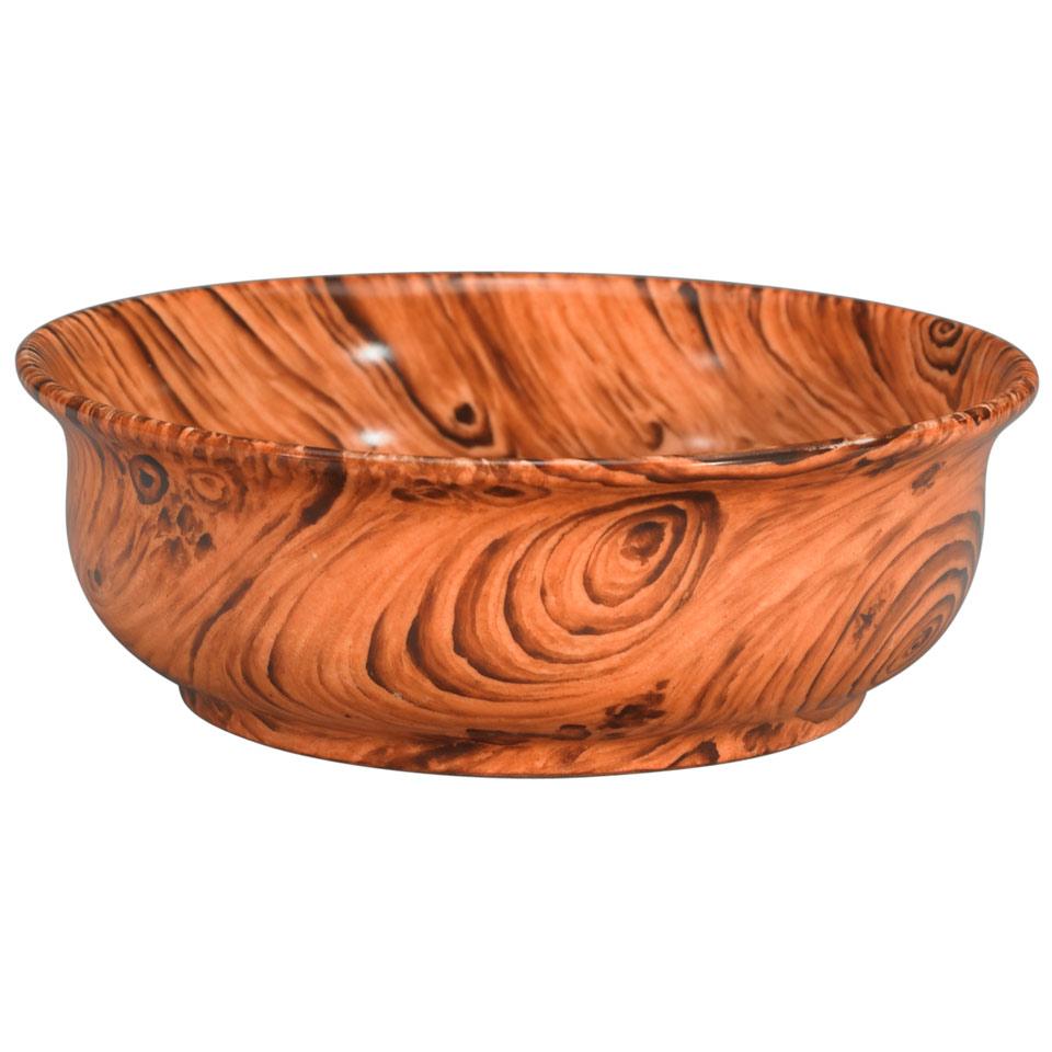 Famille Rose ‘Faux Bois’ Bowl, Qing Dynasty, 18th/19th Century
