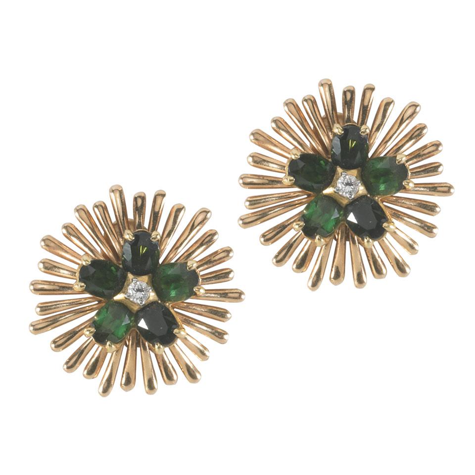 Pair Of Tiffany & Co. 14k Rose Gold Clip-Back Earrings