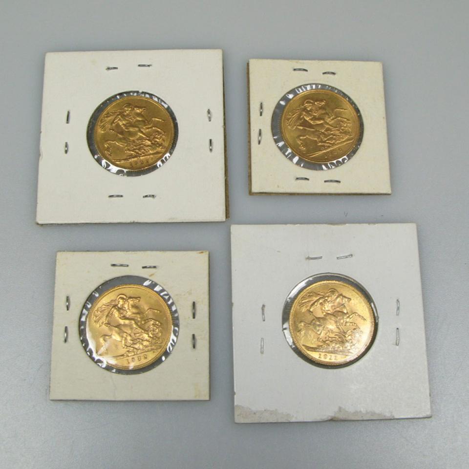 3 South African Gold Sovereigns