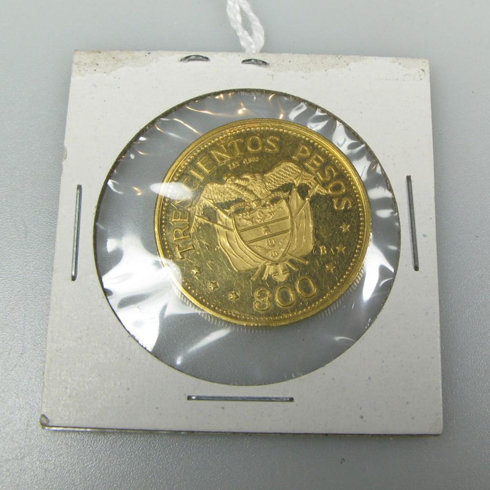 Columbian 300 Peso Gold Coin