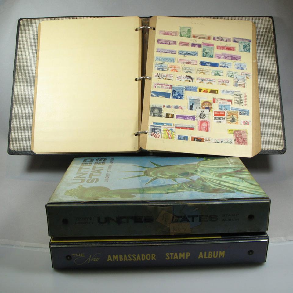 Quantity Of Stamps, Stamp Albums And First-Day Covers