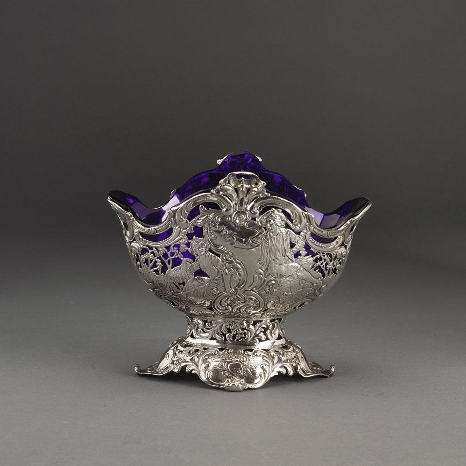 German Silver Footed Bowl, late 19th century
