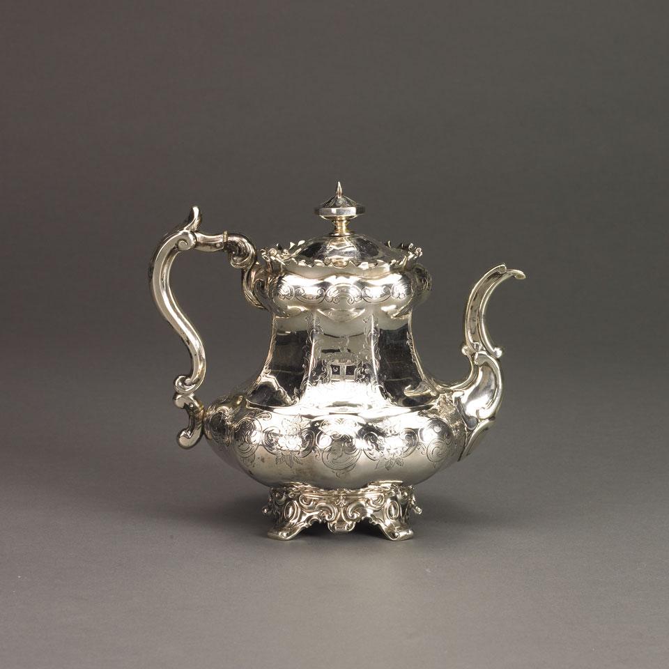 Victorian Silver Coffee Pot, John & George Angell, London, 1845